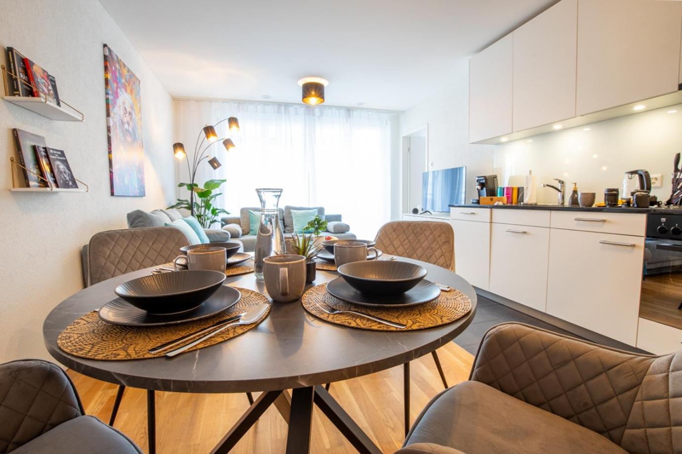 Special Einstein I Apartment Basel, Messe Kleinbasel 10-Star 외부 사진